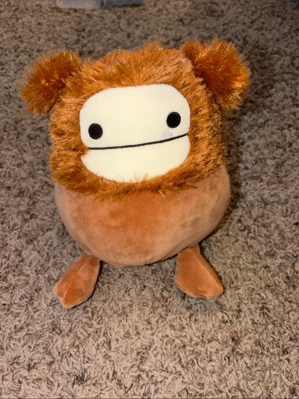 Squishmallows Kellytoy Benny the Brown Bigfoot Big Foot NWOT